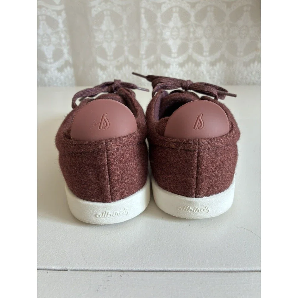 Allbirds Women’s US 7 Wool Piper Burgundy Lace-Up Lightweight Sneaker Shoes